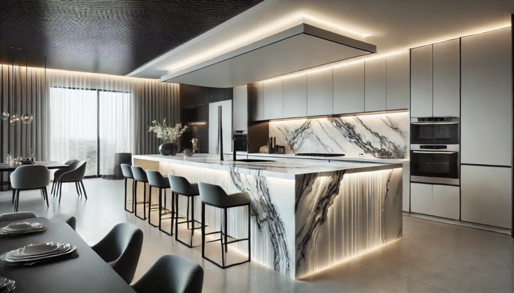 18. Waterfall Countertops