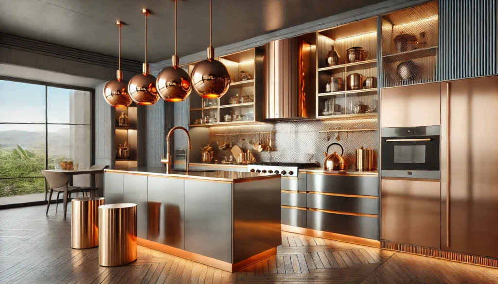 21. Metallic Accents