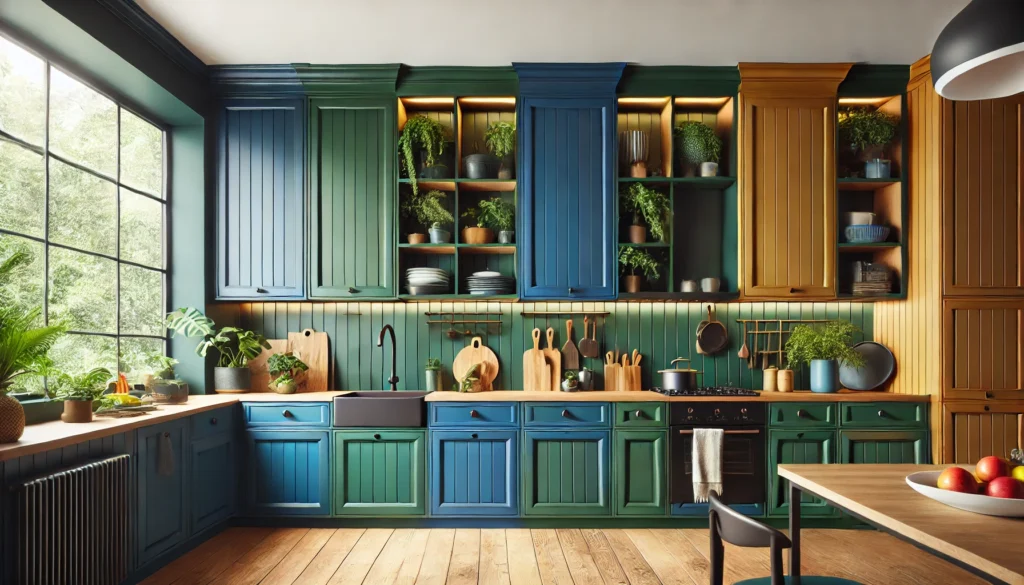 48. Bold Cabinet Colors