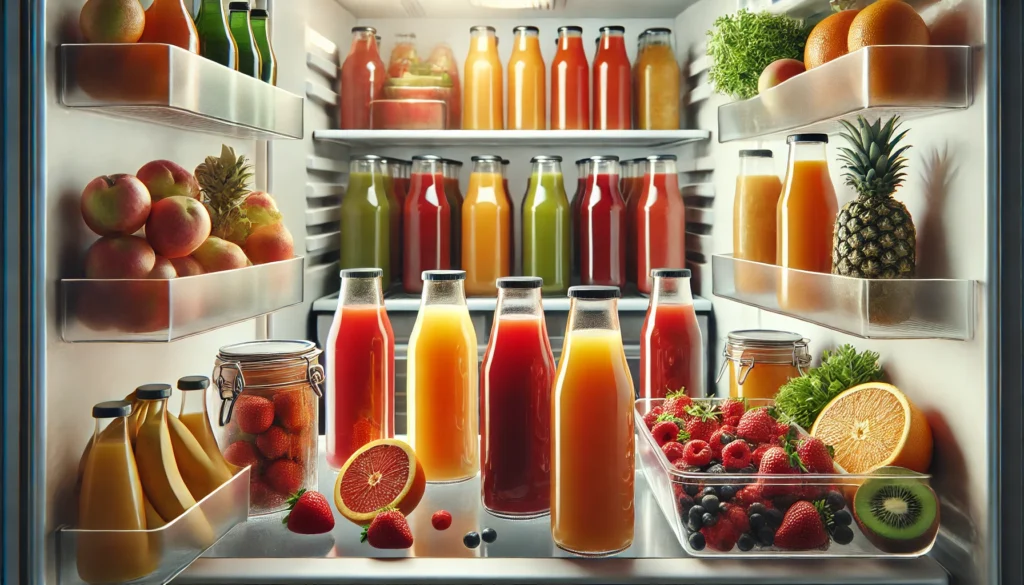 Storing and Preserving Fresh Fruit drink